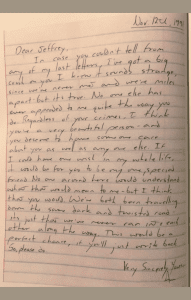 Jeffrey Dahmer letter