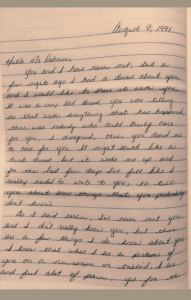 Jeffrey Dahmer letter